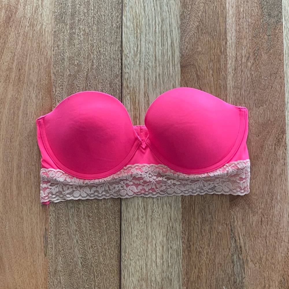 Victoria’s Secret Pink Strapless Bra Size 36C